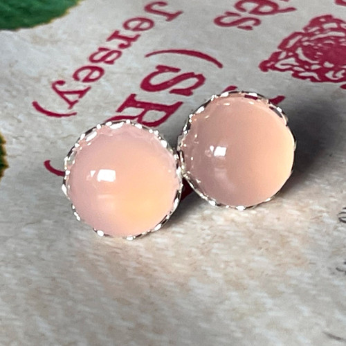Puzety naušnice chalcedon rose — foto 3