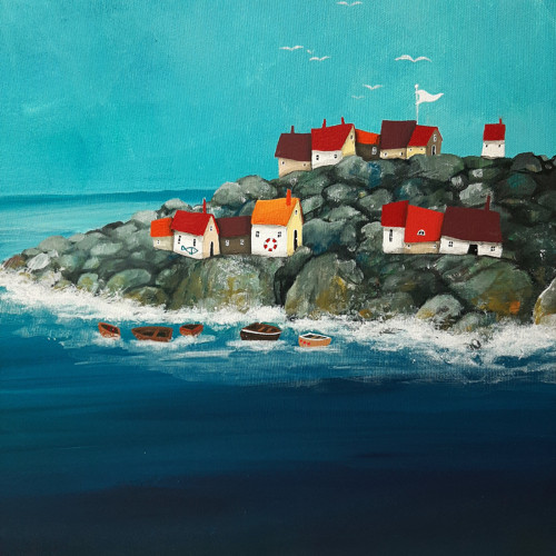 Love blue - 60x50cm — foto 2