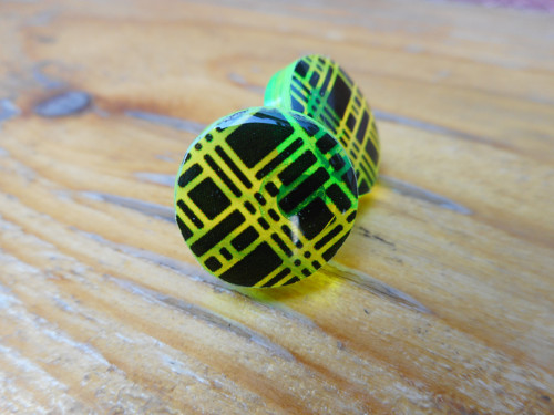 Náušnice_Geometrie - neon — foto 2