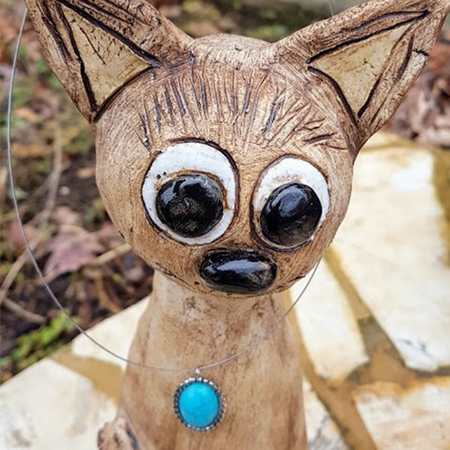 Přívěšek 15x20mm - Tyrkys — foto 2