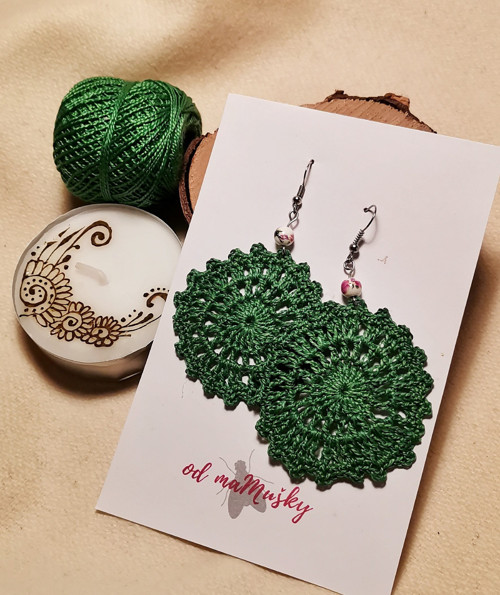 Náušnice mandala — foto 2