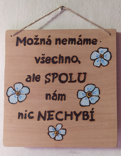 Cedulka SPOLU květinová — foto 3