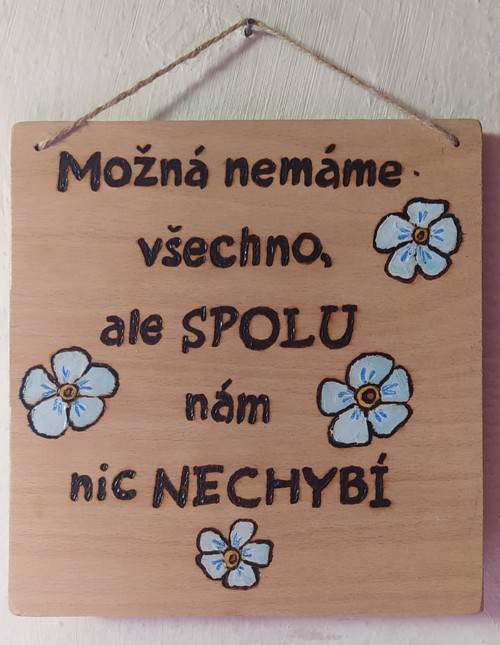 Cedulka SPOLU květinová — foto 2