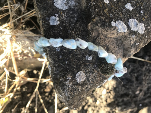 Náramek: larimar - valouny — foto 3