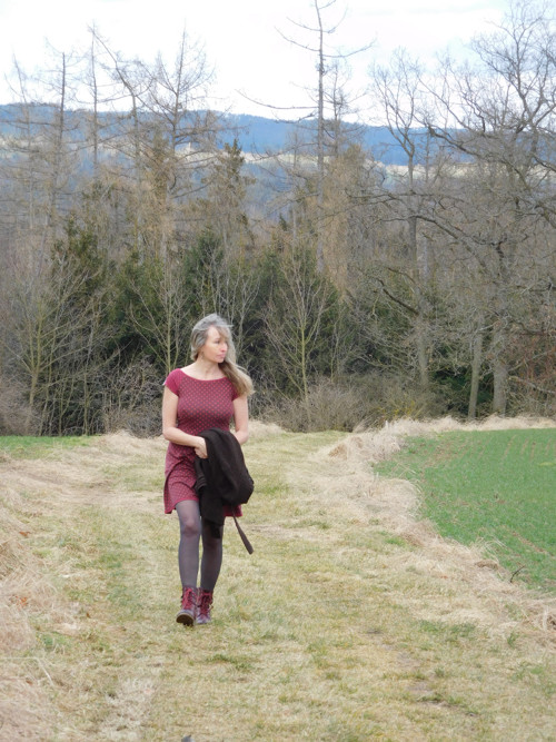 Houbový šaty :-).šaty bavlněný úplet — foto 5