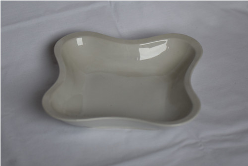 Krémová porcelánová mísa - čtyřlístek — foto 2