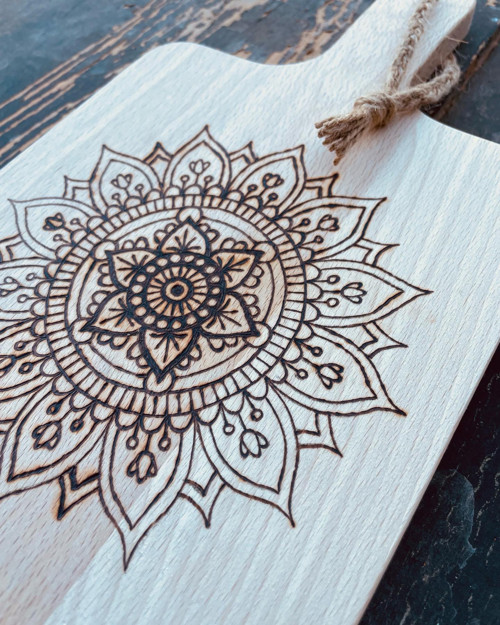 Dřevěné prkýnko - MANDALA — foto 2