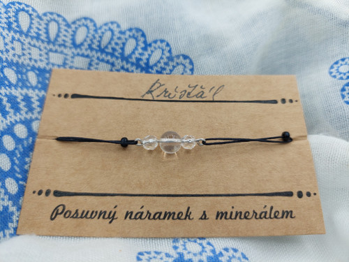 Posuvný náramek - křišťál — foto 4