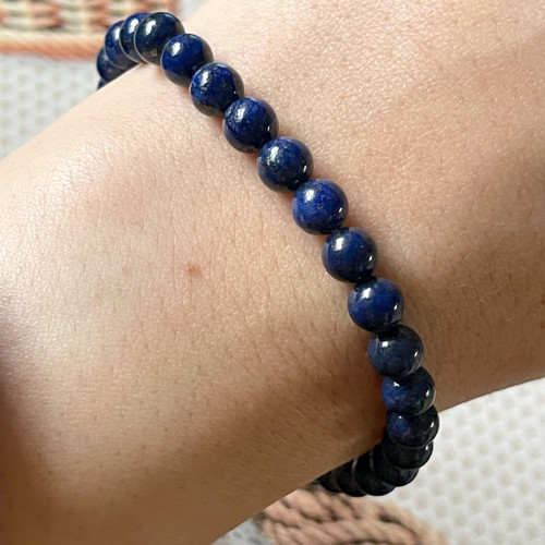 Elastický náramek lapis lazuli - lazurit E042 — foto 3