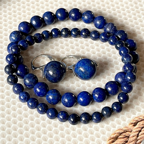 Elastický náramek lapis lazuli - lazurit E042 — foto 5