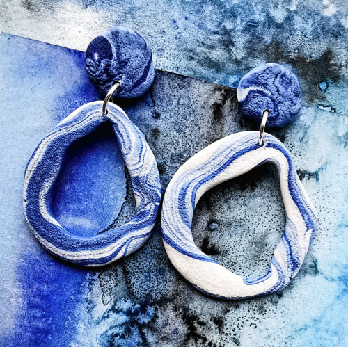 Náušnice Blue wave — foto 4