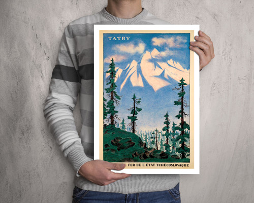 Vintage plakát Tatry - 1935 — foto 3