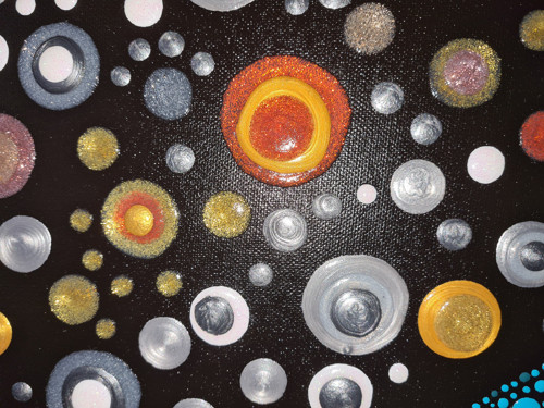 Obraz 3D blob paint akryl - Raindrops — foto 3