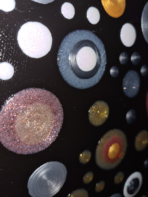 Obraz 3D blob paint akryl - Raindrops — foto 2