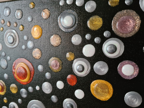 Obraz 3D blob paint akryl - Raindrops — foto 4