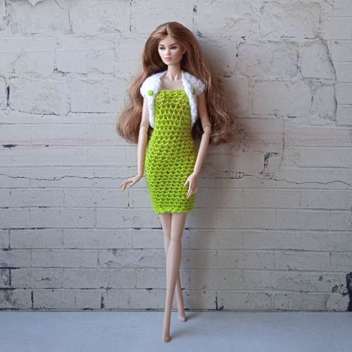 Oblečky pro Barbie,FR,Integrity - šaty, bolerko — foto 3