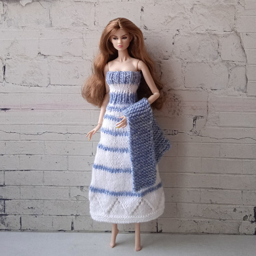 Oblečky pro Barbie, FR, Integrity - šaty, boa — foto 2