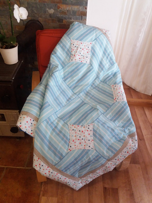 Patchworková deka- přehoz — foto 3