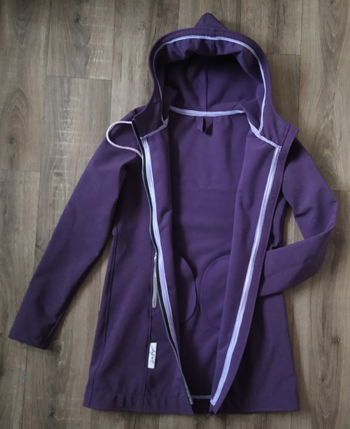 Softshellová fialová bunda vel.40 — foto 4