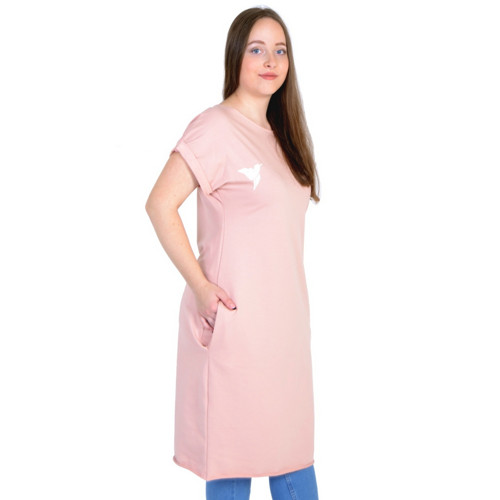 Šaty BASIC SUMMER - long / pudrová, vel...L — foto 3