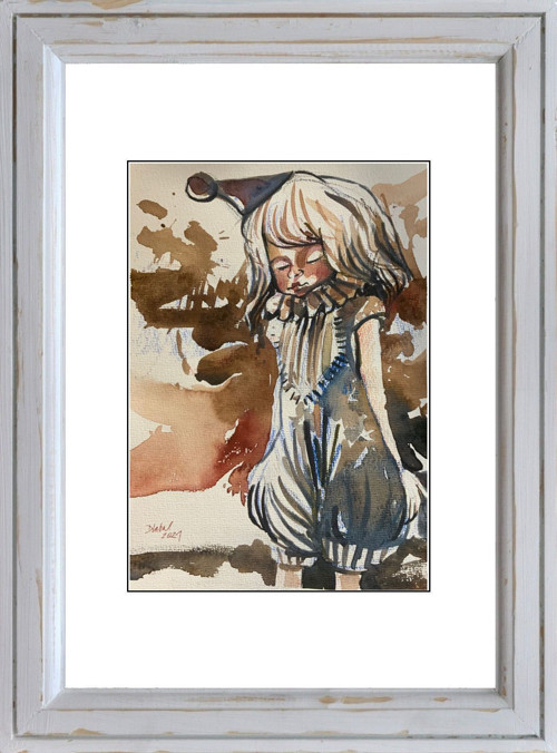 Klaun../ originální ilustrace Dlabal — foto 3