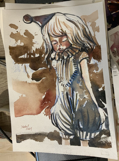 Klaun../ originální ilustrace Dlabal — foto 2