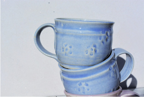 Bleděmodré kafíčko s vrtulkou 200 ml, — foto 2
