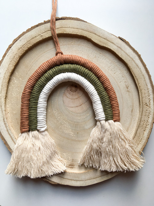 Macramé malá duha hnědá — foto 2