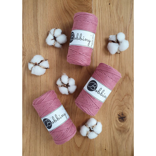 Bobbiny Macrame Regular 3mm - blossom - 4m — foto 3