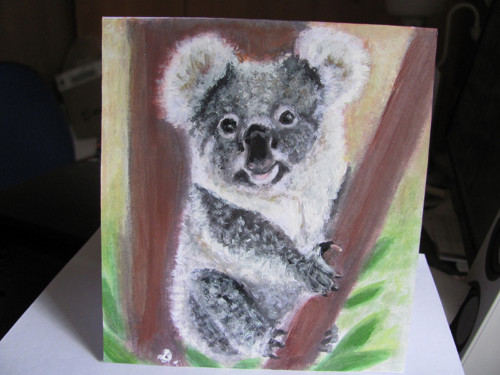 Koala, malované přání — foto 3
