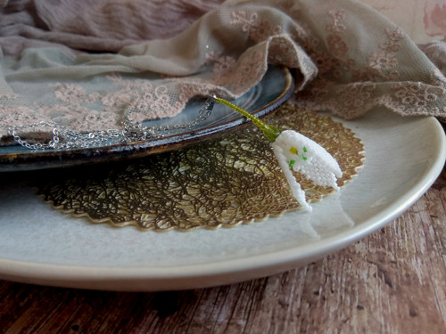 Sněženka - náhrdelník — foto 3