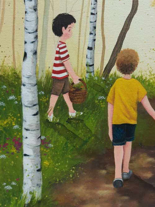 Procházka /na přání/ - 40x40cm — foto 3