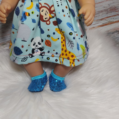 Botičky pro panenku BB třpitivé modré — foto 2