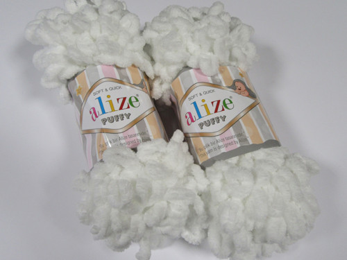 Příze Puffy - bílá — foto 2