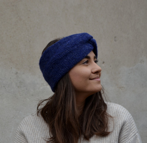 Turban čelenka...navy — foto 2