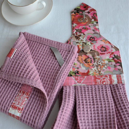Vaflové utěrky set - Basic Rose II. — foto 3
