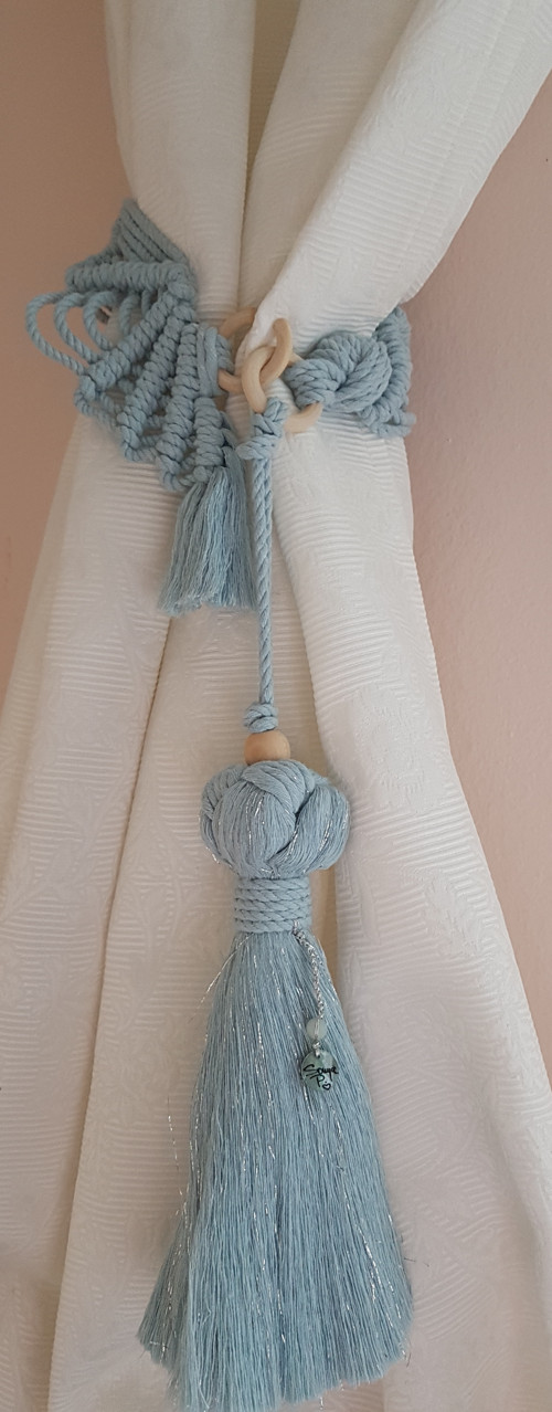 Macrame dekorativní střapec na závěs — foto 5