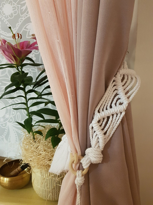 Macrame dekorativní střapec na závěs — foto 6