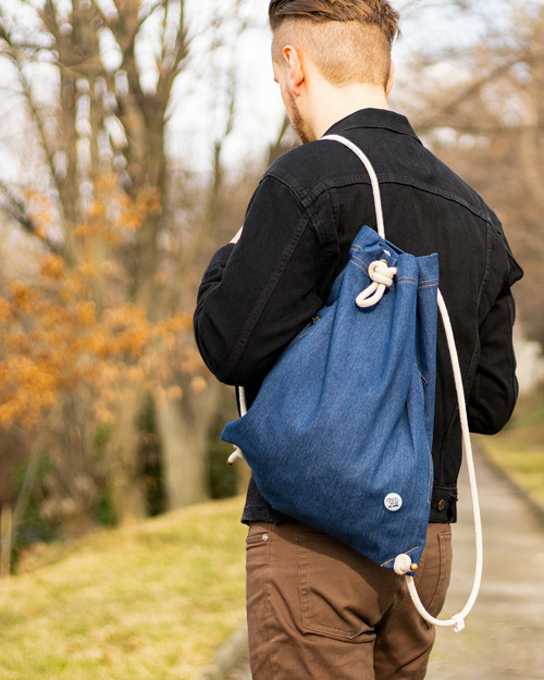 Tmavě Modrý Denimový Edík — foto 2
