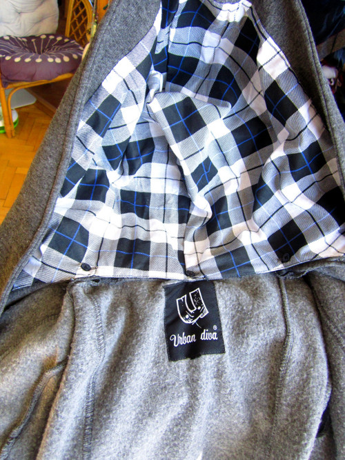Kabátek chic grey s kapucí — foto 6