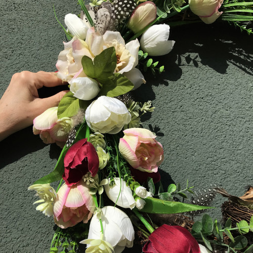 Tulipánový věnec s ptáčky — foto 3