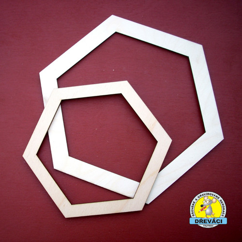HEXAGON 15 x 13 cm ...KV0318 J — foto 2