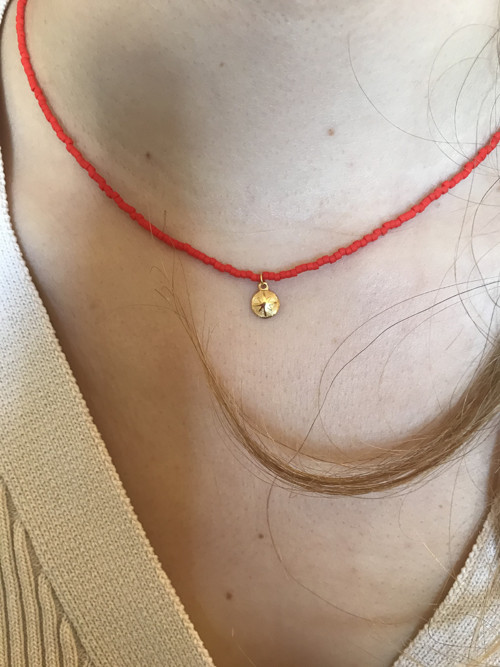 Pozlacený náhrdelník “Orange” — foto 2
