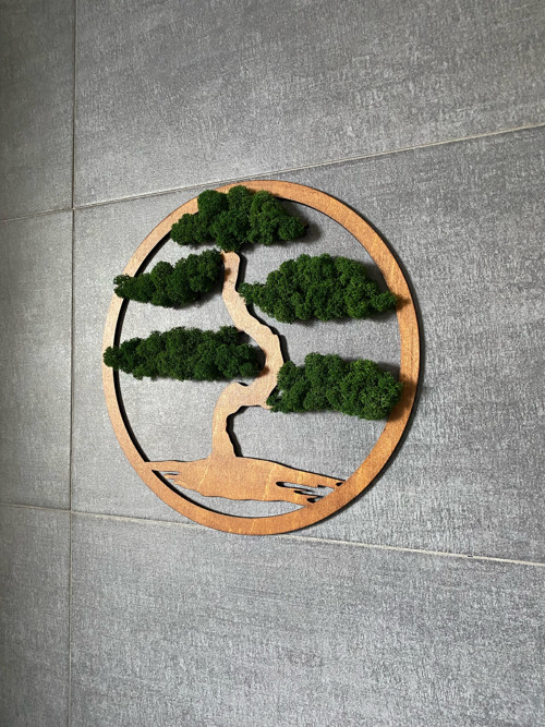 Mechová dekorace - bonsai pr. 20cm — foto 6