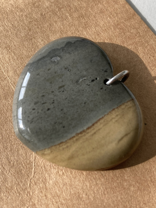 Jaspis Polychromní -broušené srdce 4x3 Cm — foto 2