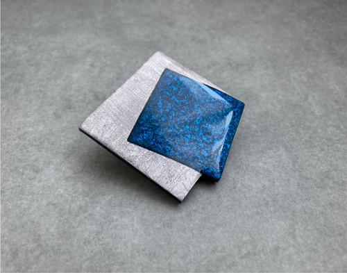 Modro-stříbrné čtverce — foto 2