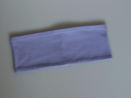 Úpletová čelenka fialová — foto 2