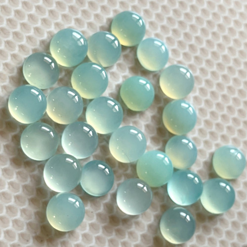 Chalcedon aqua kabošon kruh / 10mm — foto 3