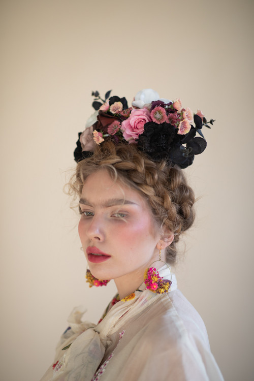 Boho čelenka "Frida" - láska ve tmě — foto 3