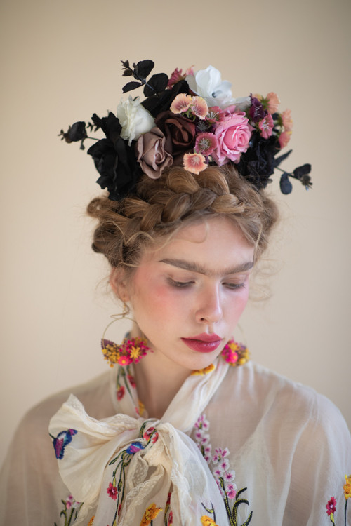 Boho čelenka "Frida" - láska ve tmě — foto 2